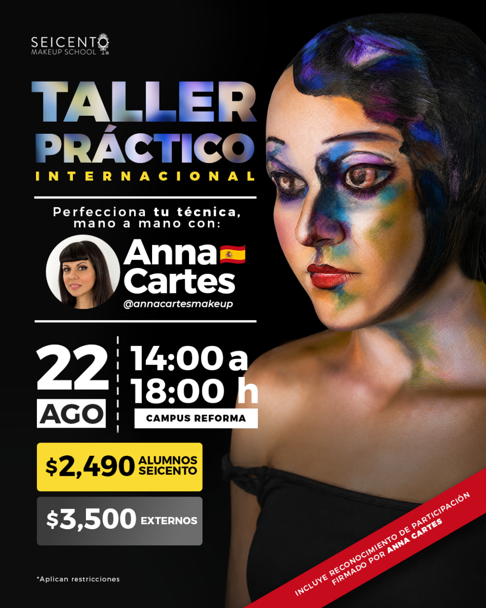 TALLER AQUACOLOR PICTÓRICO ANNA CARTES REFORMA | REFORMA | 22 DE AGOSTO