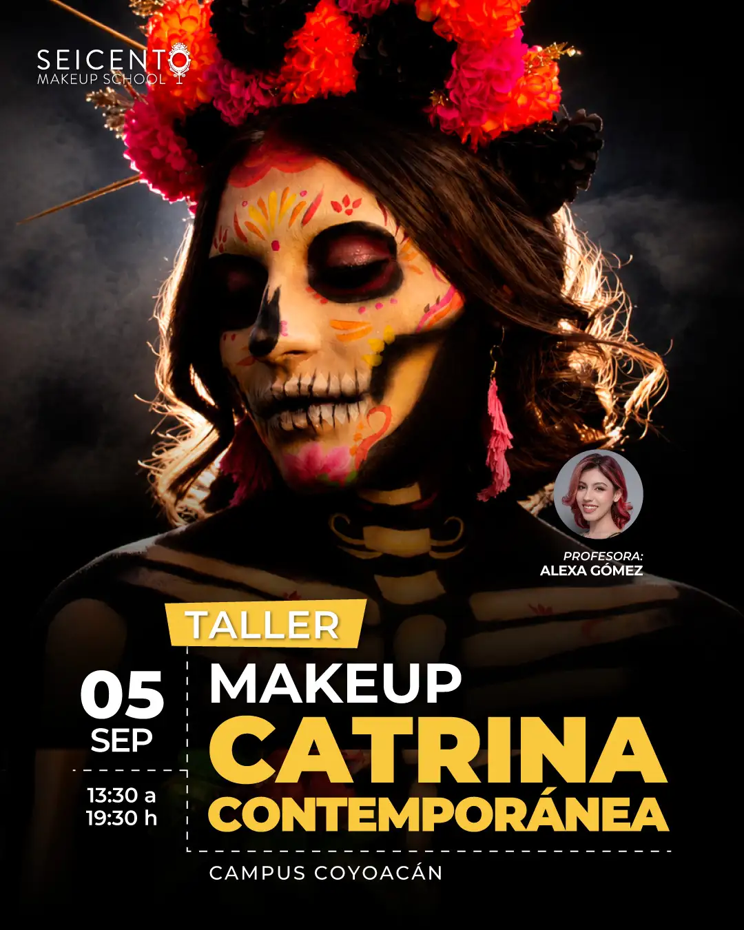 TALLER MAKEUP CATRINA CONTEMPORÁNEA