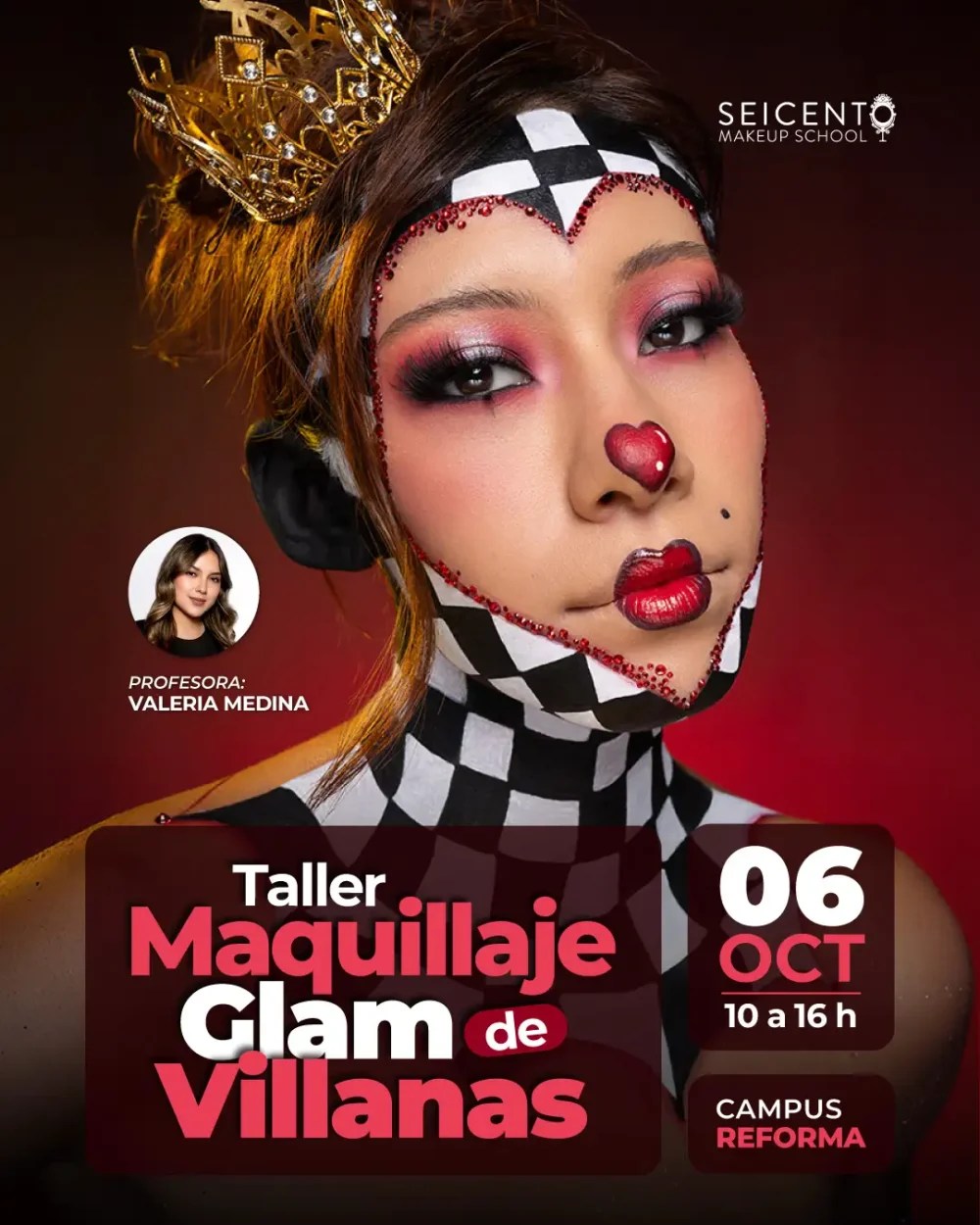 TALLER MAQUILLAJE GLAM DE VILLANAS  | CAMPUS REFORMA | 06 DE OCTUBRE