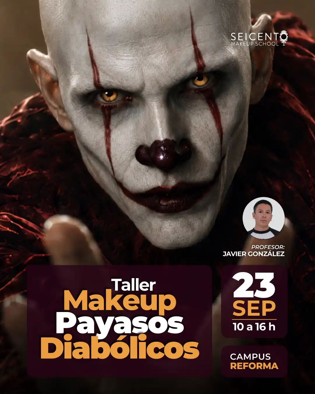 TALLER MAKEUP PAYASOS DIABÓLICOS | CAMPUS REFORMA