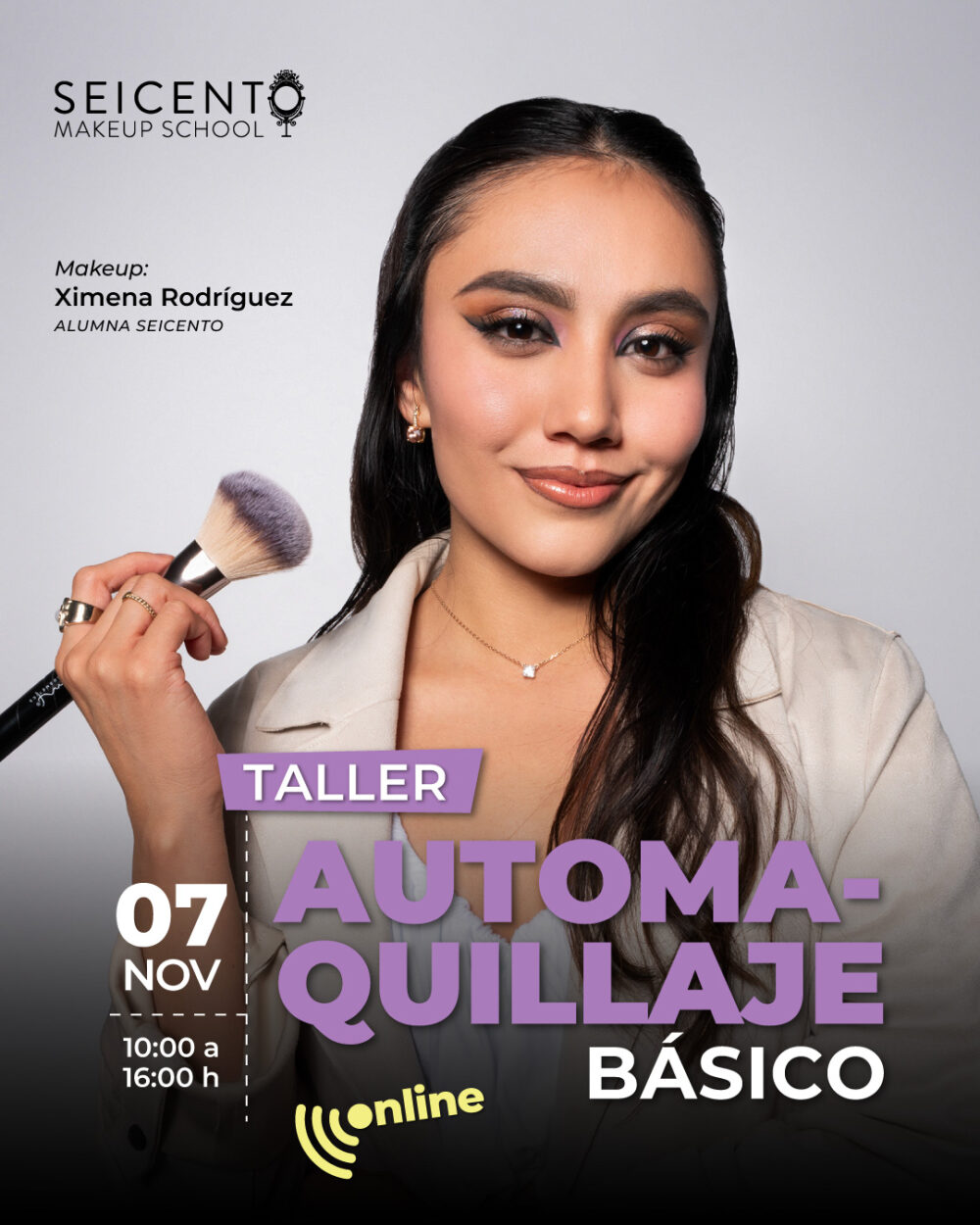 TALLER AUTOMAQUILLAJE | 7 DE NOVIEMBRE CAMPUS ONLINE