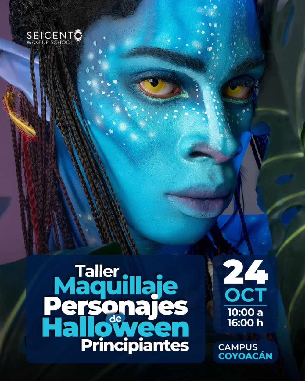 TALLER DE MAQUILLAJE CREACIÓN DE PERSONAJES DE HALLOWEEN 24 DE OCTUBRE | CAMPUS COYOACÁN